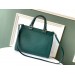 Gucci Zumi Green Grainy Leather Medium Top Handle Bag