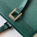 Gucci Zumi Green Grainy Leather Medium Top Handle Bag