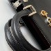 Gucci Zumi Black Grainy Leather Medium Top Handle Bag