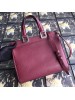 Gucci Zumi Small Top Handle Bag In Bordeaux Grainy Leather