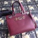 Gucci Zumi Small Top Handle Bag In Bordeaux Grainy Leather