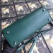 Gucci Zumi Small Top Handle Bag In Green Grainy Leather