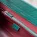 Gucci Zumi Small Top Handle Bag In Green Grainy Leather