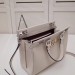 Gucci Zumi Small Top Handle Bag In White Grainy Leather