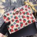 Gucci Zumi Strawberry Print Pouch Bag