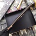 Gucci Zumi Pouch In Black Grainy Leather