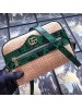 Gucci Online Exclusive Ophidia Mini Bag With Green Snakeskin