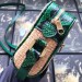 Gucci Online Exclusive Ophidia Mini Bag With Green Snakeskin