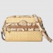 Gucci Online Exclusive Ophidia Mini Bag With Natural Snakeskin