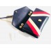 Gucci Blue Rajah Medium Shoulder Stripes Bag