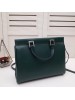 Gucci Zumi Medium Top Handle Bag In Green Calfskin