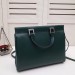 Gucci Zumi Medium Top Handle Bag In Green Calfskin