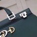 Gucci Zumi Medium Top Handle Bag In Green Calfskin