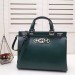 Gucci Zumi Medium Top Handle Bag In Green Calfskin