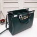 Gucci Zumi Medium Top Handle Bag In Green Calfskin