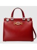 Gucci Zumi Medium Top Handle Bag In Red Calfskin