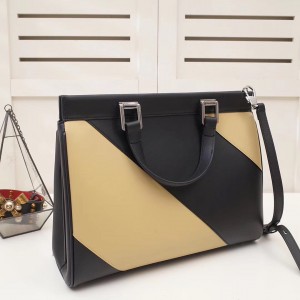 Gucci Zumi Medium Top Handle Bag In Stripe Calfskin