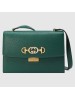 Gucci Zumi Small Shoulder Bag In Green Grainy Leather