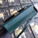 Gucci Zumi Small Shoulder Bag In Green Grainy Leather