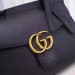 Gucci Black GG Marmont Small Top Handle Bag