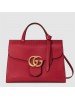 Gucci Red GG Marmont Small Top Handle Bag