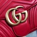 Gucci Red GG Marmont Medium Matelasse Shoulder Bag