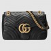 Gucci Black GG Marmont Medium Matelasse Shoulder Bag