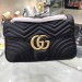 Gucci Black GG Marmont Medium Matelasse Shoulder Bag