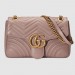 Gucci Nude GG Marmont Medium Matelasse Shoulder Bag