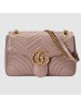 Gucci Nude GG Marmont Medium Matelasse Shoulder Bag