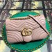 Gucci Nude GG Marmont Medium Matelasse Shoulder Bag