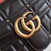 Gucci Black GG Marmont Medium Studs Shoulder Bag