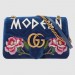 Gucci GG Marmont Embroidered Velvet Shoulde Bag