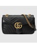 Gucci Black GG Marmont Small Matelasse Shoulder Bag