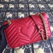 Gucci Red GG Marmont Small Matelasse Shoulder Bag