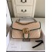 Gucci Raffia GG Marmont Small Shoulder Bag With Green Snakeskin Trim