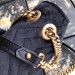 Gucci Black GG Marmont Small Velvet Shoulder Bag