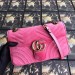 Gucci Pink GG Marmont Small Velvet Shoulder Bag