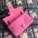 Gucci Pink GG Marmont Small Velvet Shoulder Bag