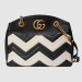 Gucci Black/White GG Marmont Medium Tote Bag