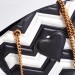 Gucci Black/White GG Marmont Medium Tote Bag