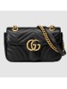 Gucci Black GG Marmont Mini Matelasse Shoulder Bag