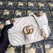 Gucci White GG Marmont Mini Matelasse Shoulder Bag