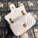 Gucci White GG Marmont Mini Matelasse Shoulder Bag