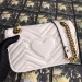 Gucci White GG Marmont Mini Matelasse Shoulder Bag