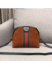 Gucci Brown Ophidia Suede Small Shoulder Bag