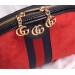 Gucci Red Ophidia Suede Small Shoulder Bag