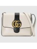 Gucci Arli Medium Shoulder Bag In White Leather