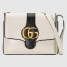 Gucci Arli Medium Shoulder Bag In White Leather