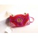 Gucci GG Marmont Mini Metallic Matelasse Red Bag